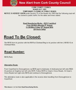 Road resurfacing